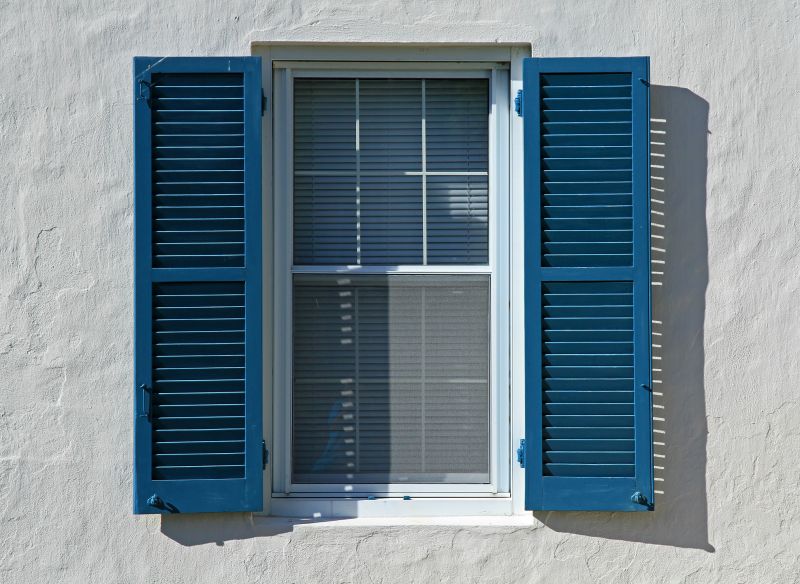 Repaired Shutters with Fresh Paint