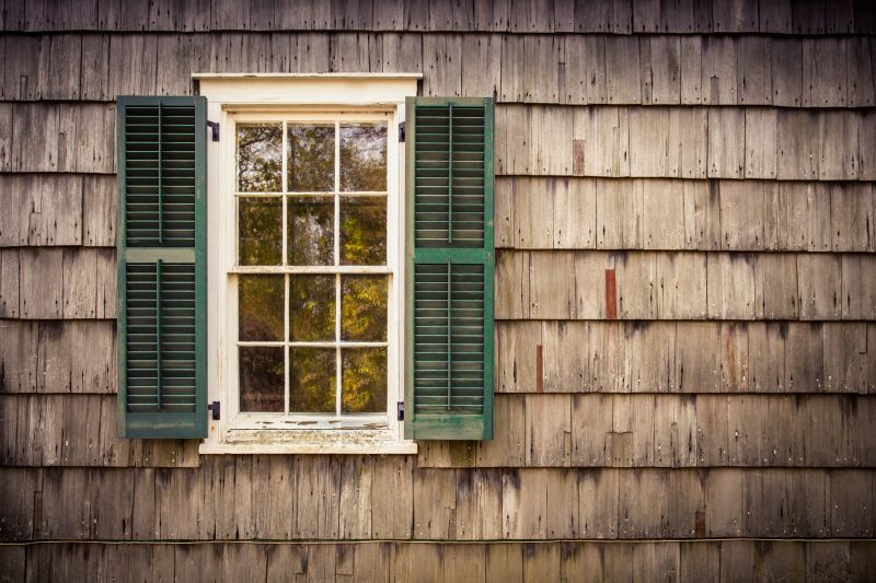 Weathered Wood Shutters